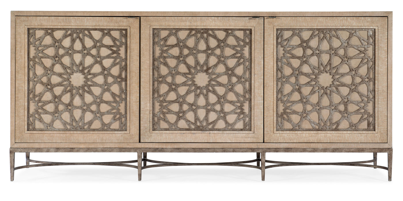 Melange Suzani Three Door Entertainment Console