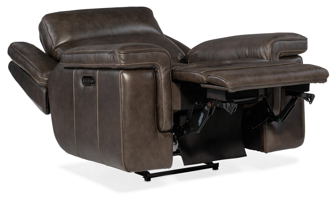 Montel Lay Flat Power Recliner with Power Headrest & Lumbar - SS705-PHL1-095