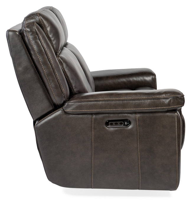 Montel Lay Flat Power Loveseat with Power Headrest & Lumbar - SS705-PHL2-095