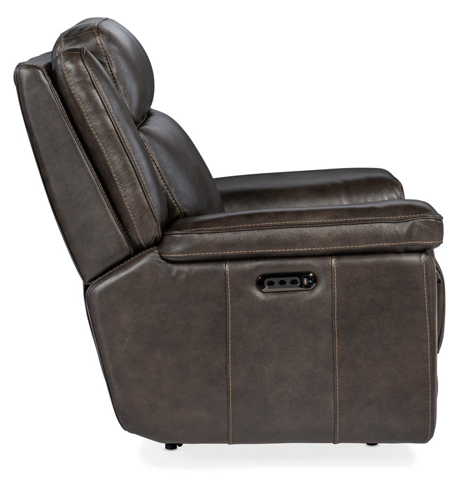 Montel Lay Flat Power Recliner with Power Headrest & Lumbar - SS705-PHL1-095