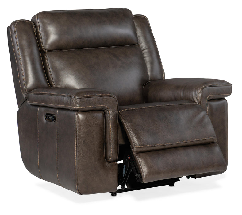 Montel Lay Flat Power Recliner with Power Headrest & Lumbar - SS705-PHL1-095