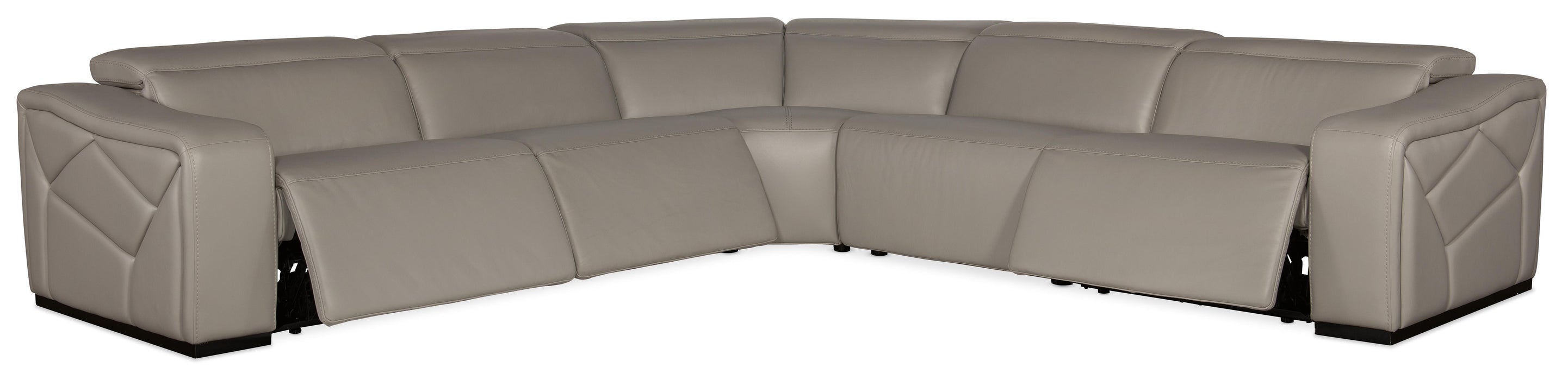 Opal 5 Piece Sectional with 2 Power Recliners & Power Headrest