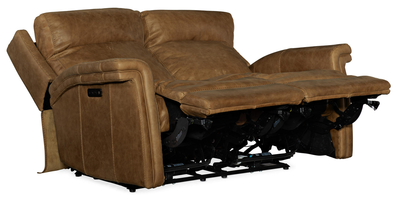 Poise Power Recliner Loveseat w/ Power Headrest