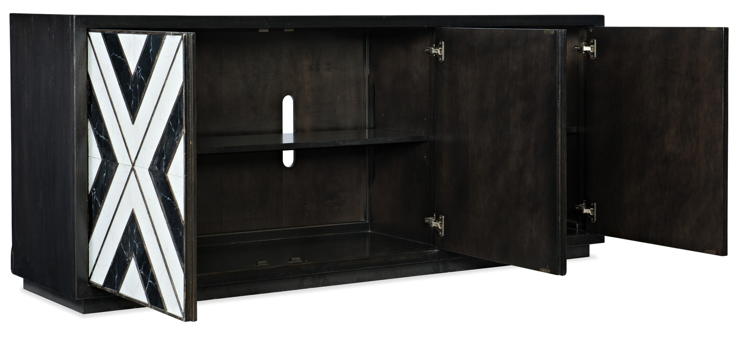 Sanctuary Noir Et Blanc Entertainment Console