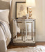 Sanctuary Two-Door Mirrored Nightstand - Visage image