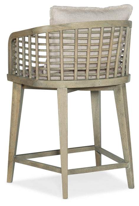 Surfrider Barrel Back Swivel Counter Stool