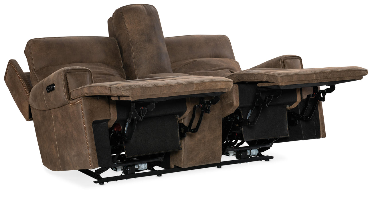 Wheeler Power Console Loveseat with Power Headrest