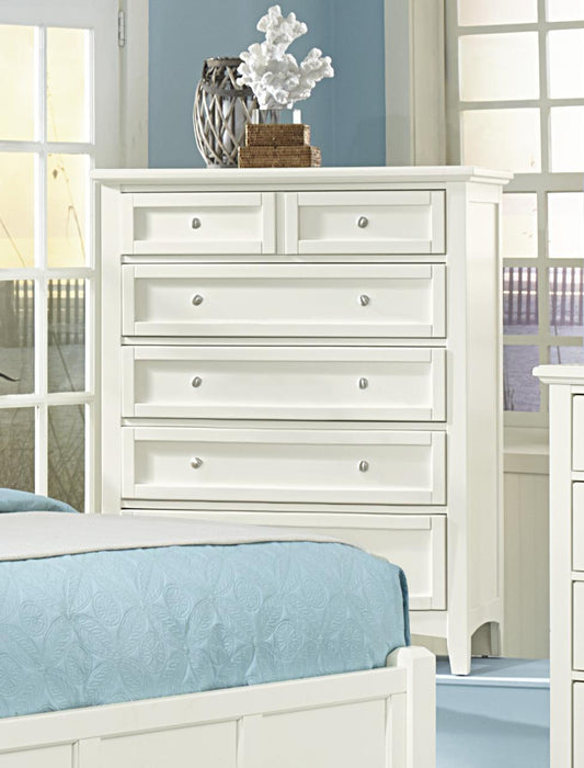 Vaughan-Basset Bonanza 5-Drawer Chest in White