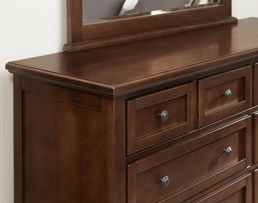 Vaughan-Basset Bonanza 8-Drawer Triple Dresser in Cherry