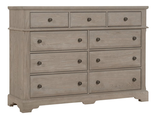 Vaughan-Bassett Heritage 9 Drawer Bureau in Greystone image