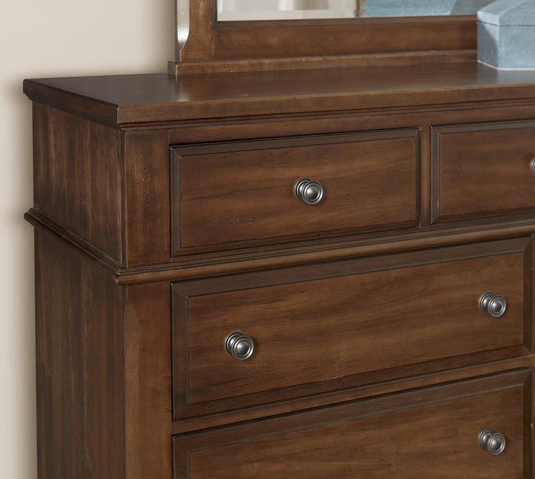 Vaughan-Bassett Heritage 9 Drawer Bureau in Amish Cherry