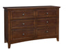 Vaughan-Bassett Bonanza Double Dresser in Cherry image