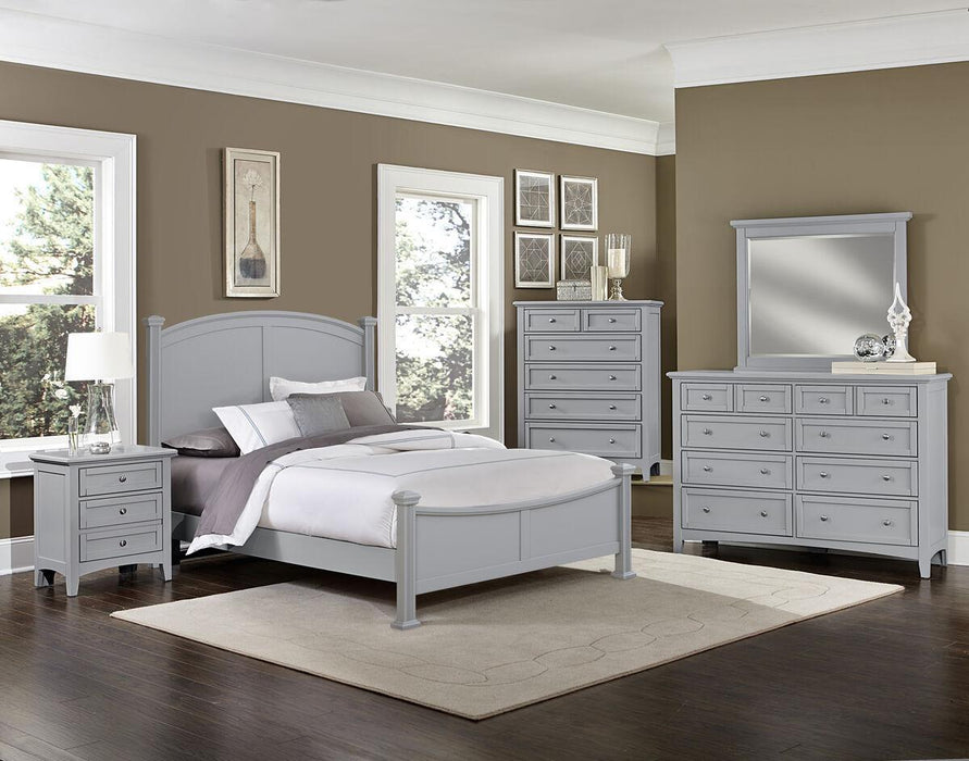 Vaughan-Bassett Bonanza Queen Poster Bed Bed in Gray