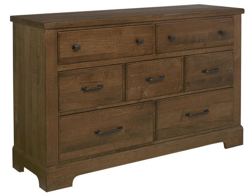 Vaughan-Bassett Cool Rustic 7 Drawer Dresser in Amber image