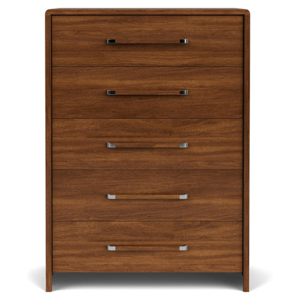 Elsie - Five Drawer Chest - Dark Brown