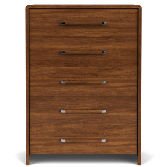 Elsie - Five Drawer Chest - Dark Brown