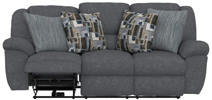 Trifecta - Sofa With 3 Recliners and Drop Down Table