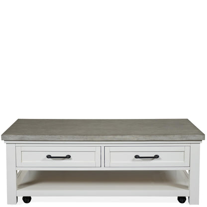 Cora - Large Cocktail Table - Cloud / Fog