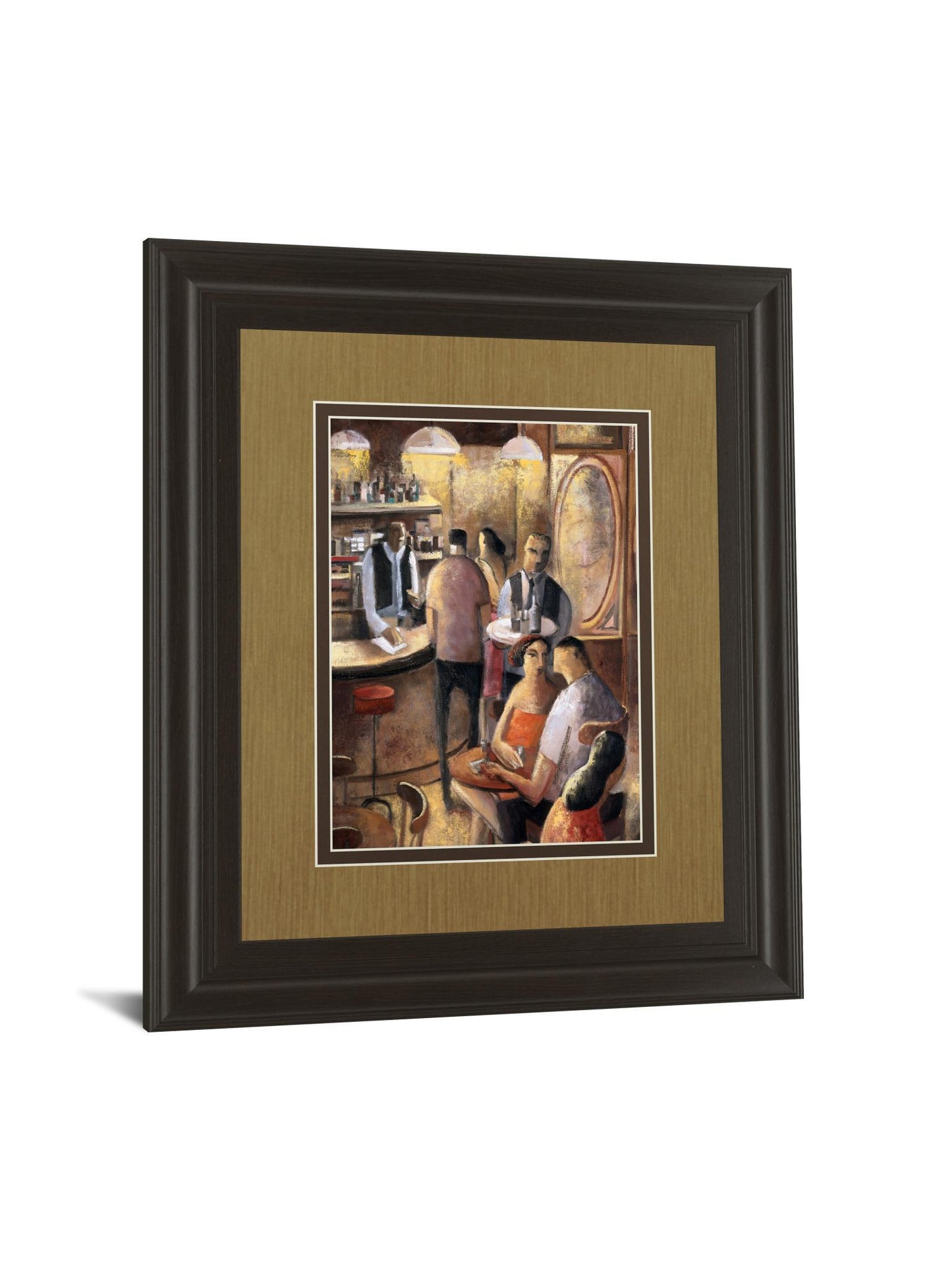 Entre Copas By Didier Lourenco - Framed Print Wall Art - Dark Brown