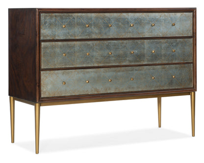 Melange - Estrella 3-Drawer Chest - Dark Brown