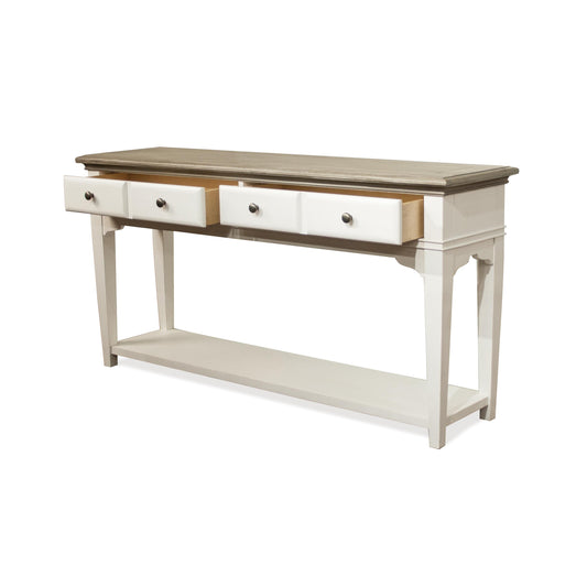 Myra - Sofa Table - Natural / Paperwhite