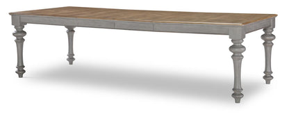 Kingston - Leg Table - Sandalwood Brown / Tweed Gray
