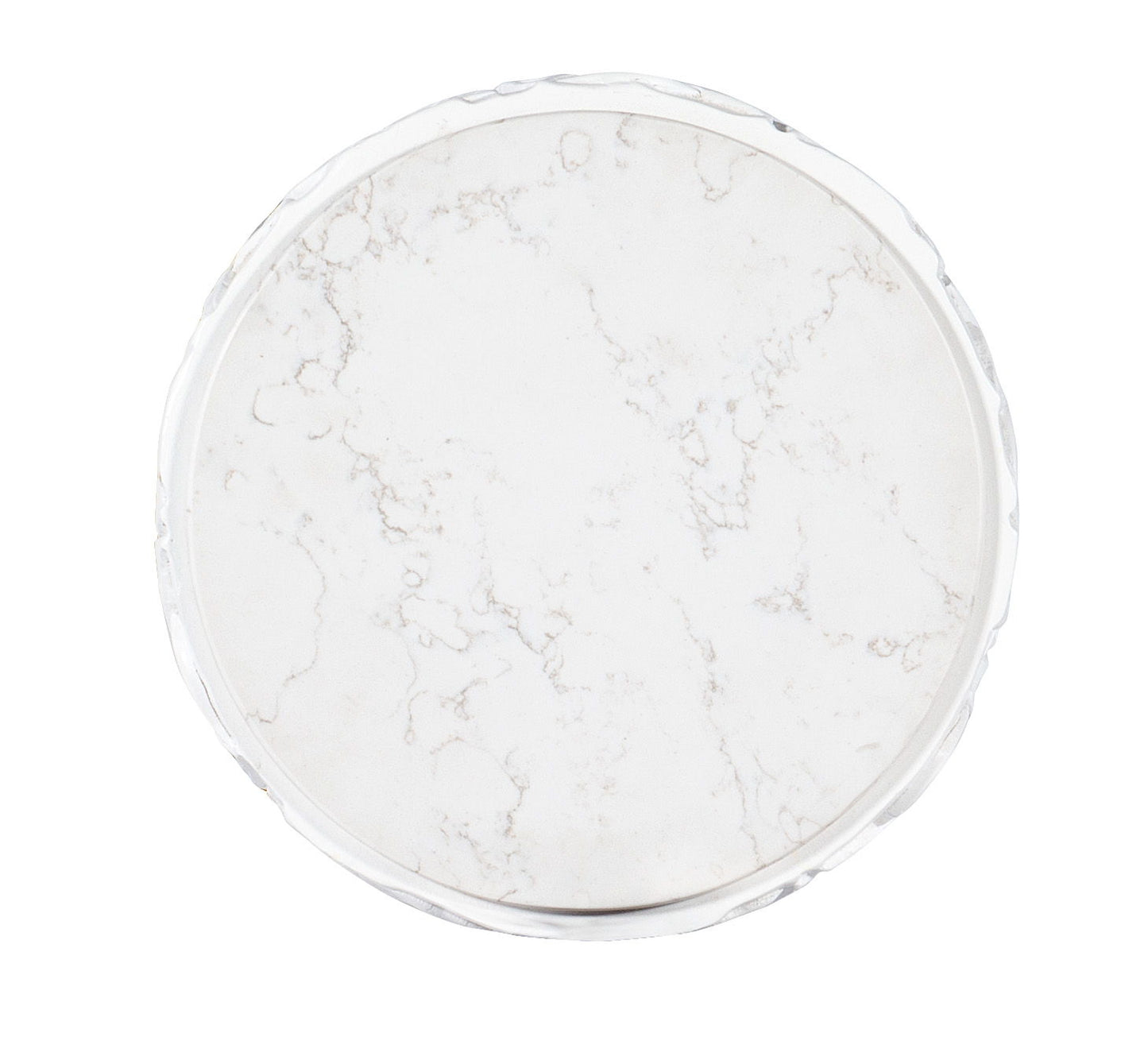 Melange - Be-Leaf In Me Accent Table - White