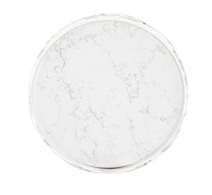 Melange - Be-Leaf In Me Accent Table - White