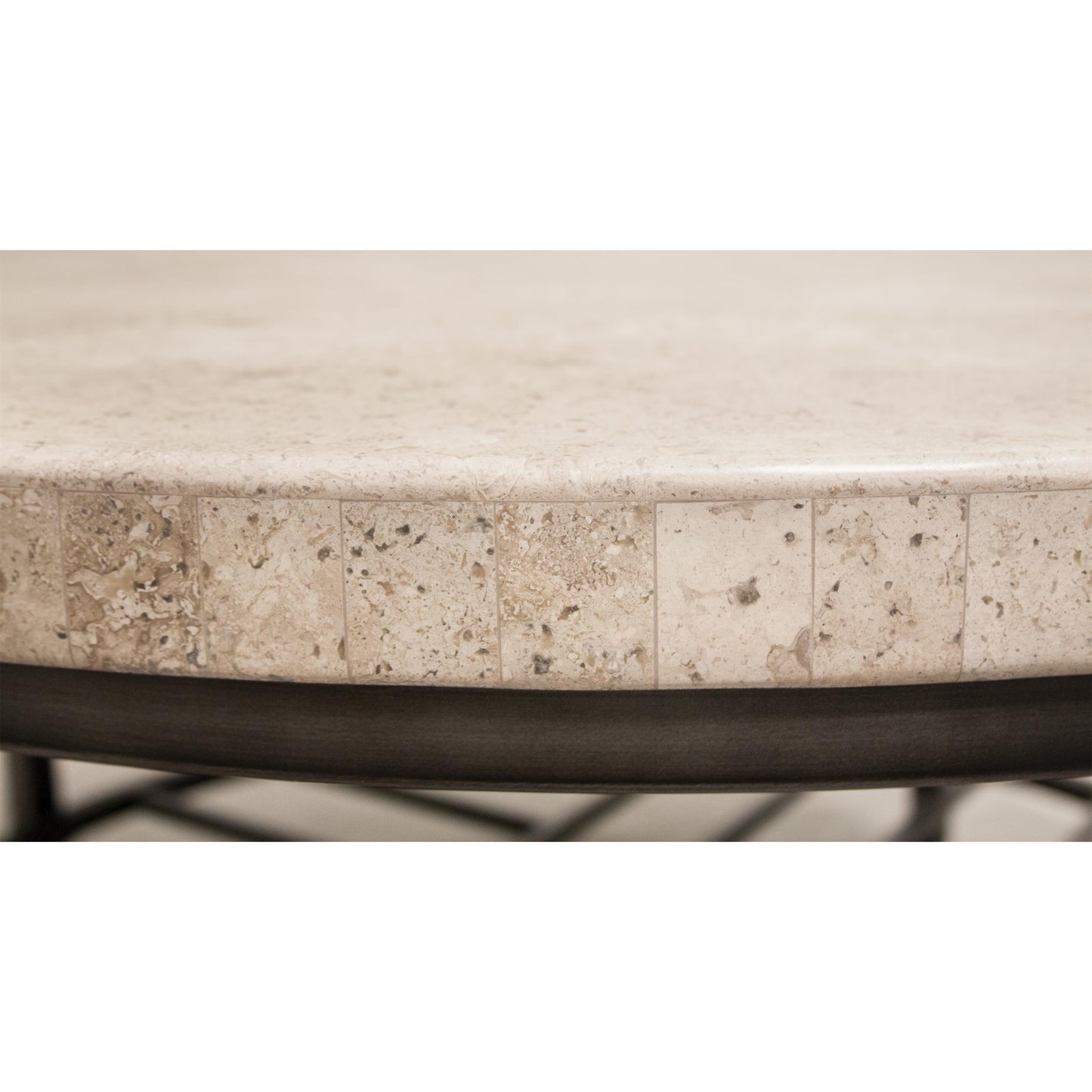 Capri - Round Cocktail Table - Alabaster Travertine