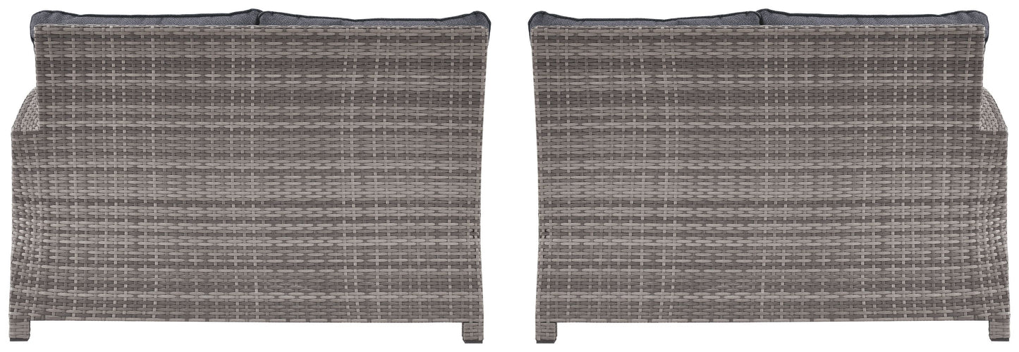 Salem - Gray - Raf / Laf Loveseat W/Cush (Set of 2)