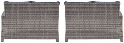 Salem - Gray - Raf / Laf Loveseat W/Cush (Set of 2)