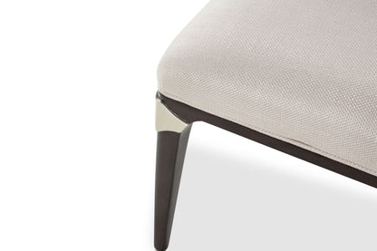 Paris Chic - Vanity/Desk Chair - Oyster/Espresso