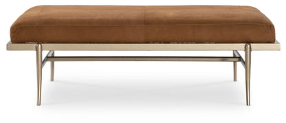 Melange - Tobin Cocktail Ottoman - Brown