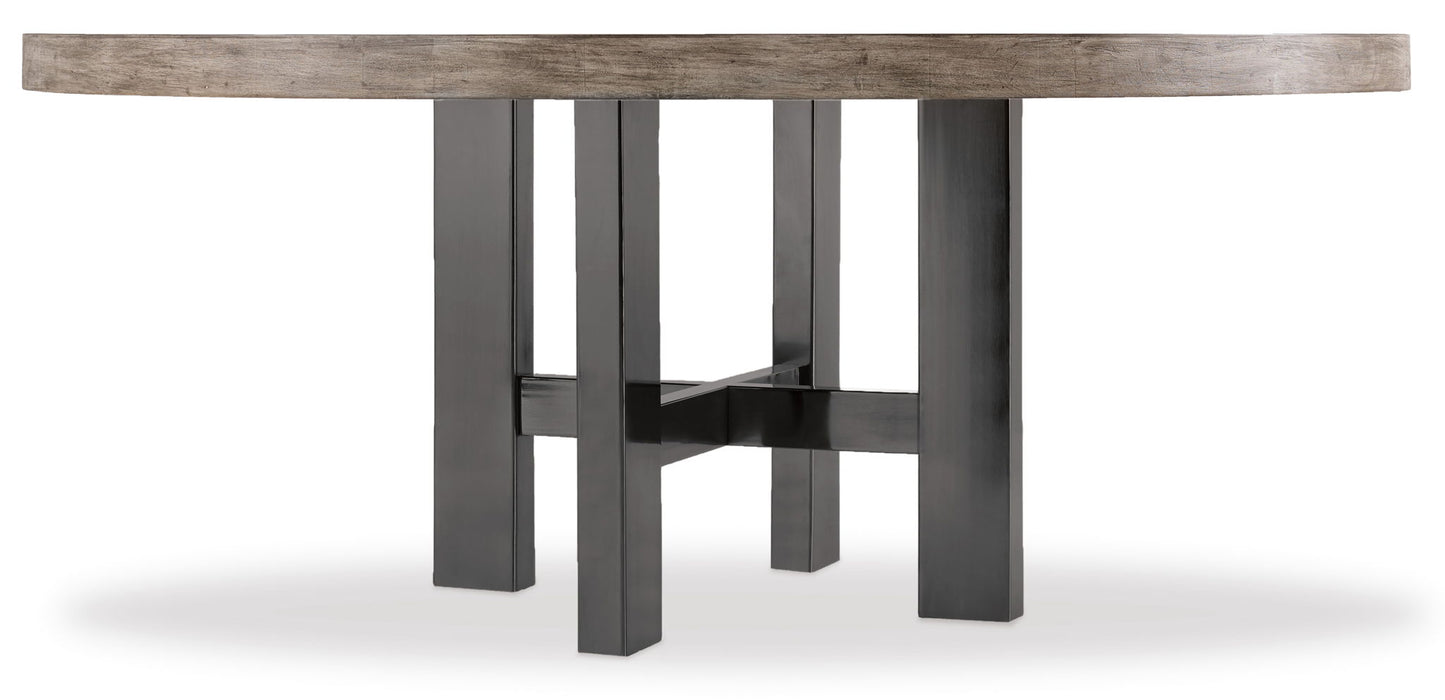 Curata - 72" Round Dining Table - Dark Gray