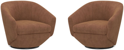 The Twist - Swivel Chair (Set of 2) - Elise Rust