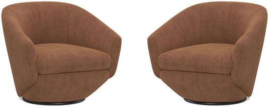 The Twist - Swivel Chair (Set of 2) - Elise Rust