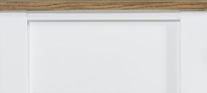 Jasper - Chairside Table - Toasted Coconut / White
