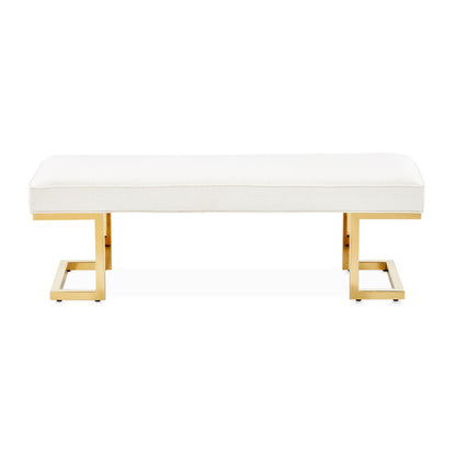 Belmont Place - Bed Bench - Bright Gold