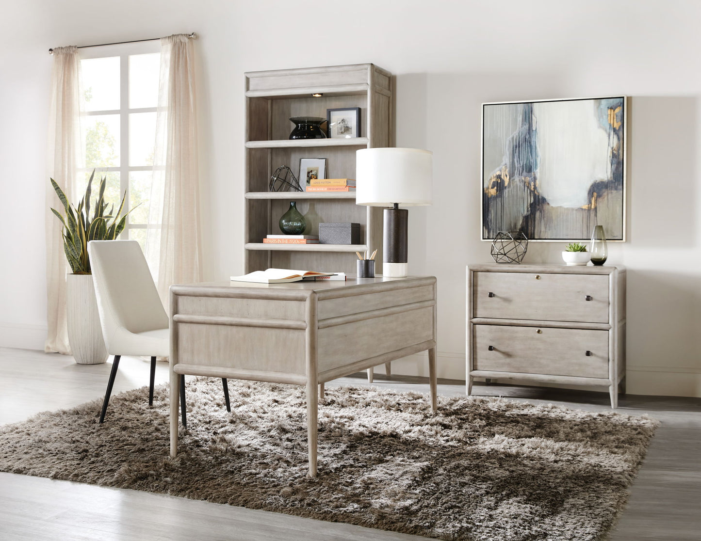 Burnham - Bookcase - Gray