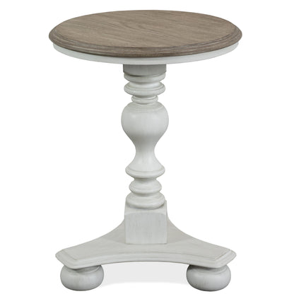 Jameson - Round Side Table - White