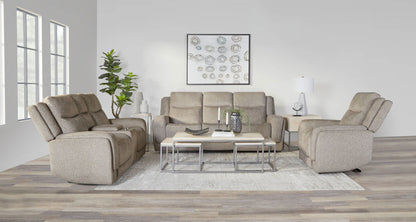 Penfield - Power Zero G Console Loveseat With Heat, Massage & Speaker P3 - Frappe