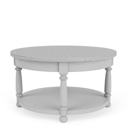 Winston - Round Cocktail Table - Aged Cotton