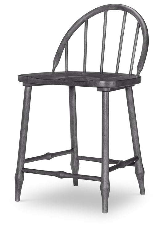 Vintage Market - Windsor Counter Height Chair - Kettle Black