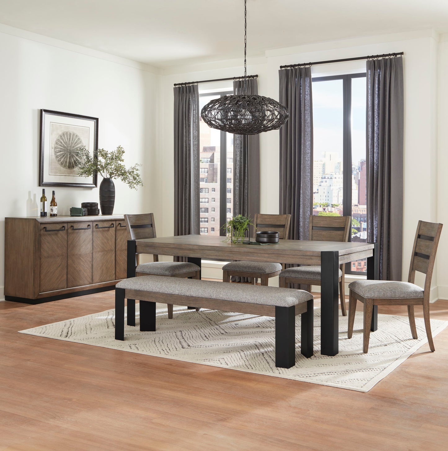 Cedar Fork - Dining Dining Chair (Set of 2) - Smoked Arabica
