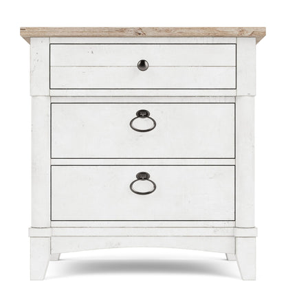 Maddox - 3 Drawer Nightstand - White