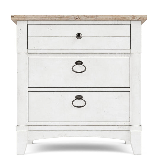 Maddox - 3 Drawer Nightstand - White