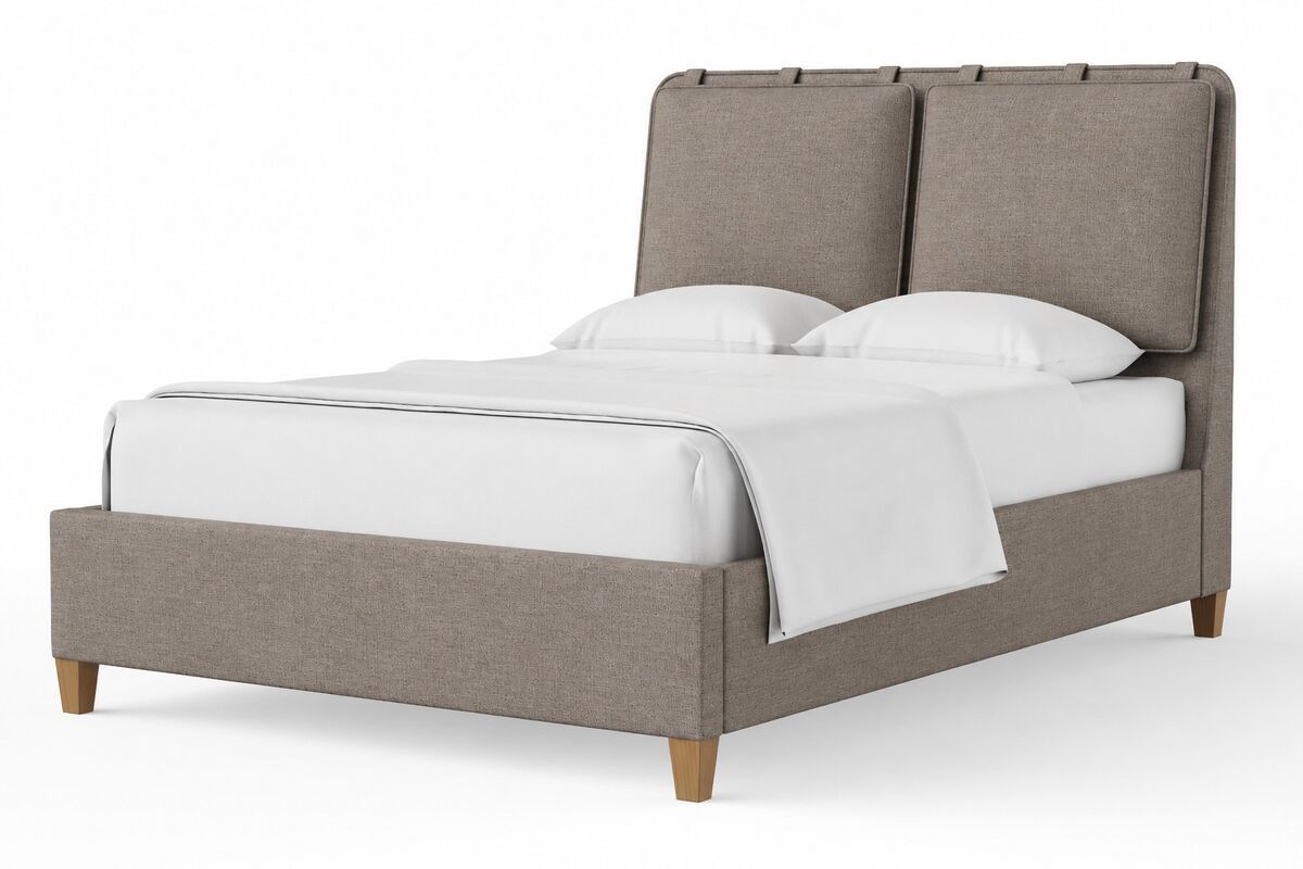 Pure Maple - Upholstered Bed - Mocha / Natural Maple