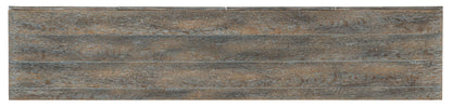 Melange - Florence 4-Door Credenza - Dark Gray