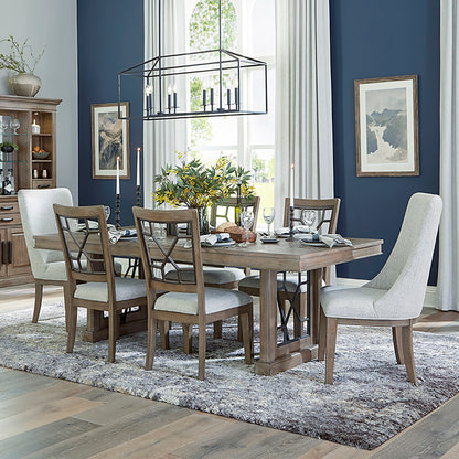 Sundance Dining - Grid Back Dining Chair (Set of 2) - Sandstone