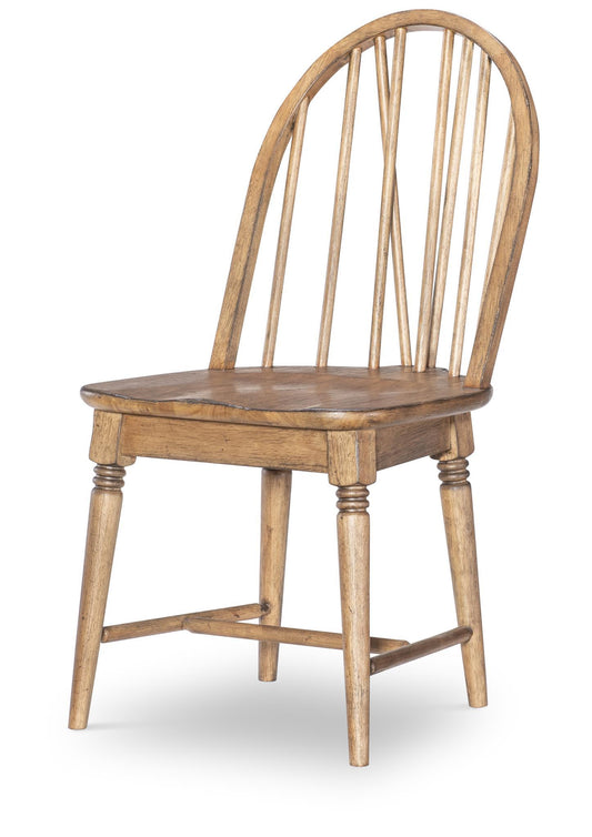 Vintage Market - Windsor Side Chair V Shape - Barnwood Oak